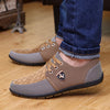 Casual Lace up Canvas Men Flat Shoes