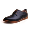 Leather Man's Flats Casual Shoes