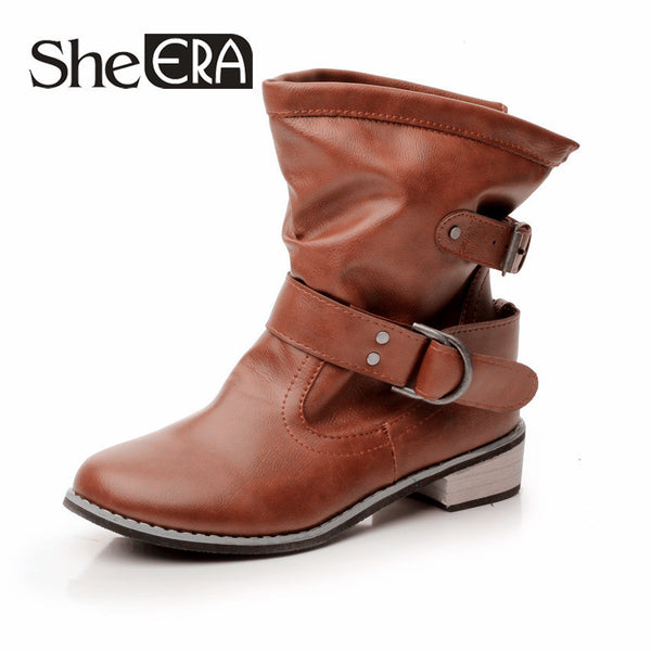 Casual Women Ankle Riding Boots