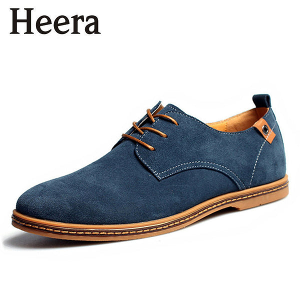 Genuine Leather Flat Men Casual Shoes